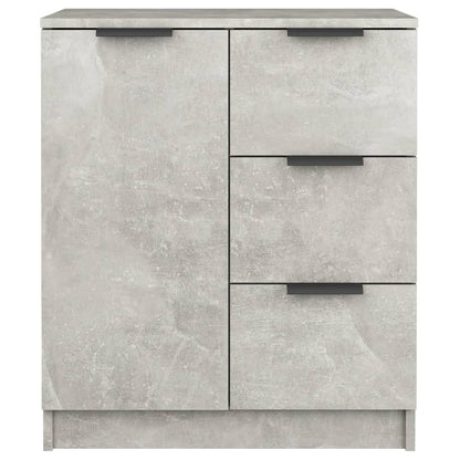 Příborníky 2 Ks Betonově Šedé 60 X 30 X 70 Cm Kompozitní Dřevo