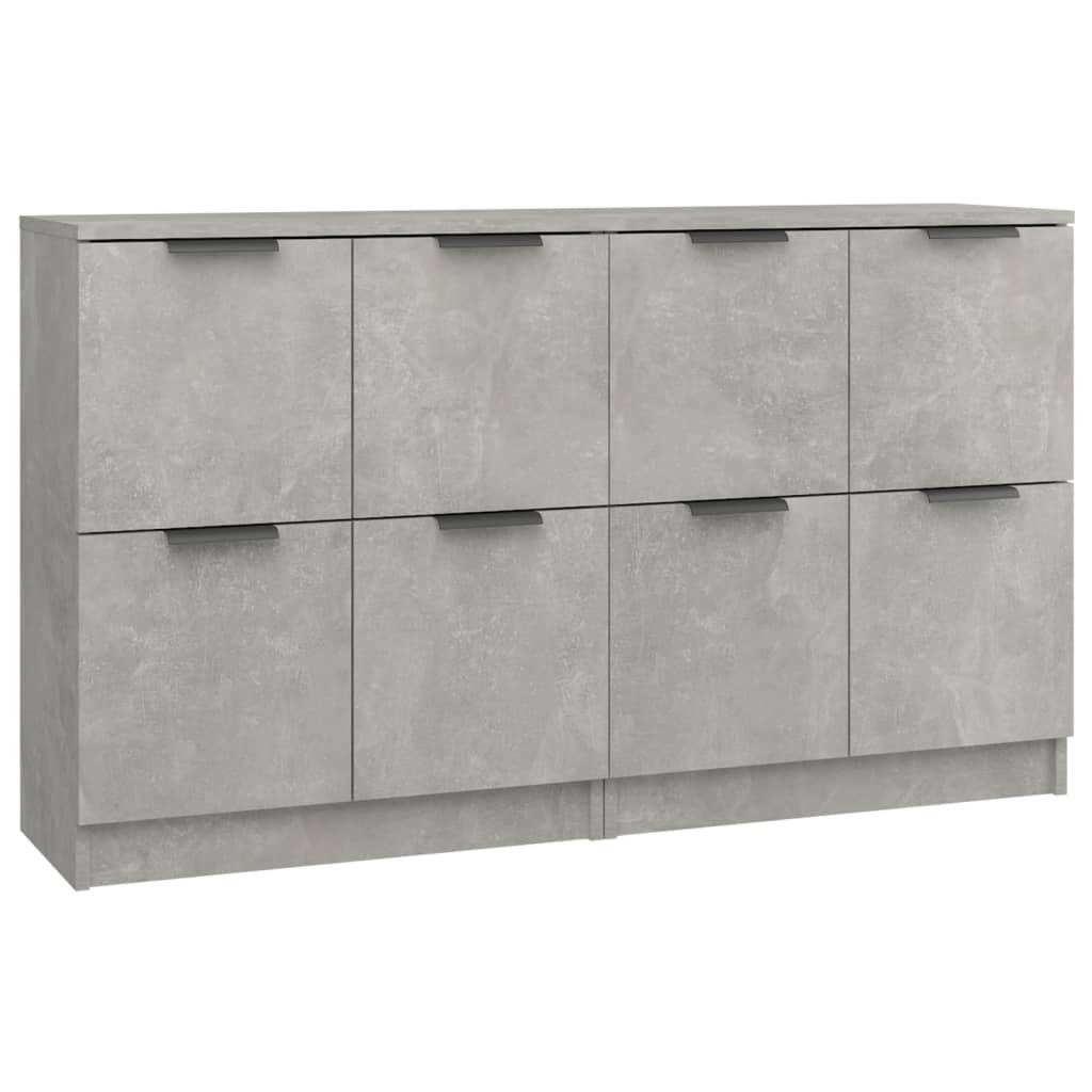 Příborníky 2 Ks Betonově Šedé 60 X 30 X 70 Cm Kompozitní Dřevo