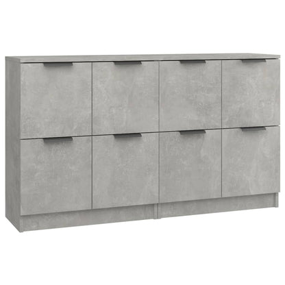 Příborníky 2 Ks Betonově Šedé 60 X 30 X 70 Cm Kompozitní Dřevo