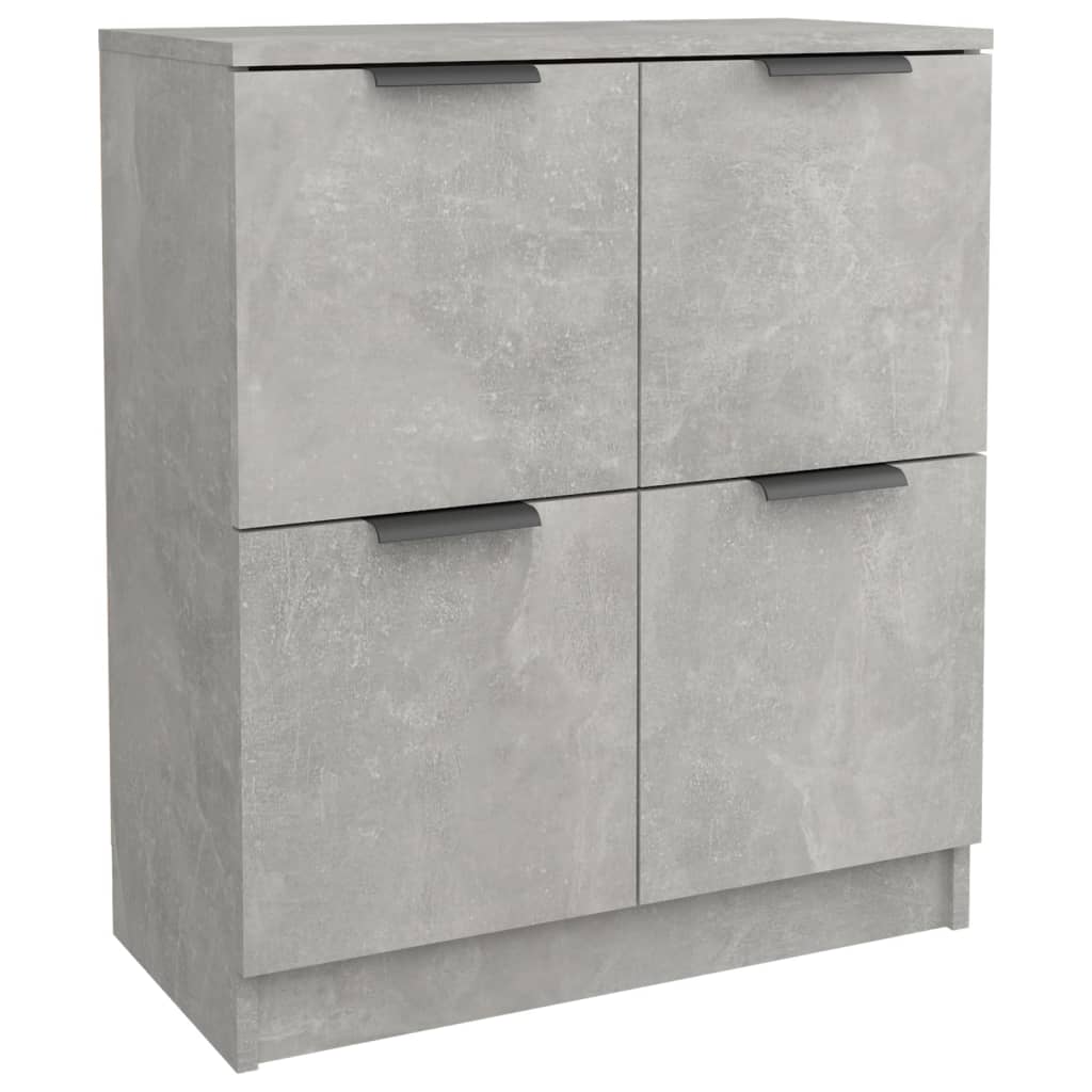 Příborníky 2 Ks Betonově Šedé 60 X 30 X 70 Cm Kompozitní Dřevo