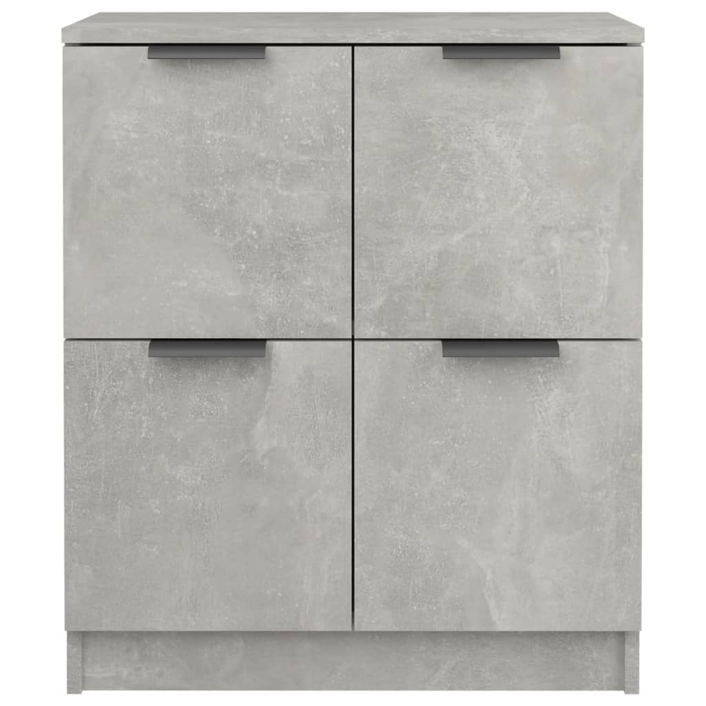 Příborníky 2 Ks Betonově Šedé 60 X 30 X 70 Cm Kompozitní Dřevo