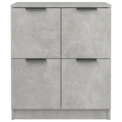 Příborníky 2 Ks Betonově Šedé 60 X 30 X 70 Cm Kompozitní Dřevo