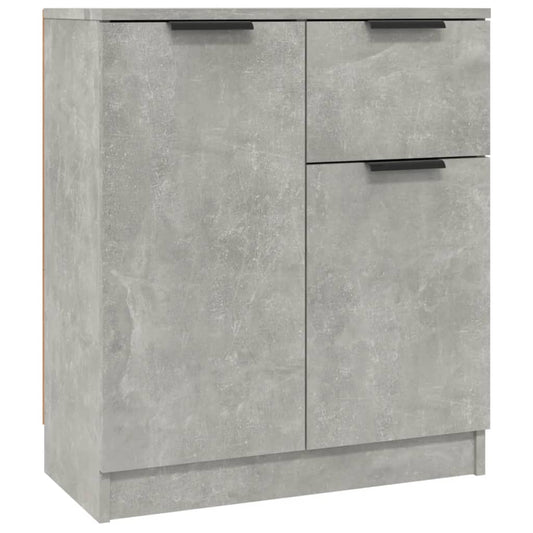 Příborníky 2 Ks Betonově Šedé 60 X 30 X 70 Cm Kompozitní Dřevo