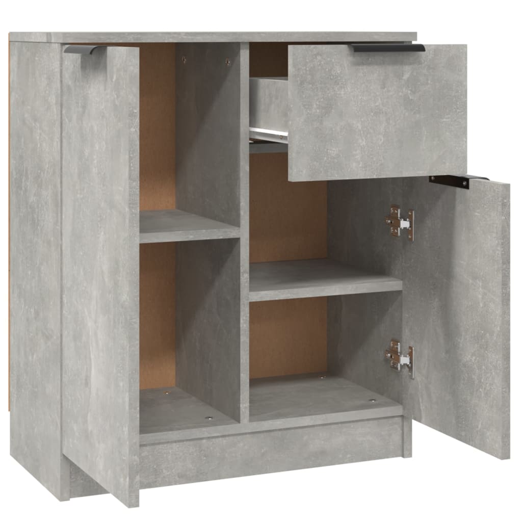 Příborníky 2 Ks Betonově Šedé 60 X 30 X 70 Cm Kompozitní Dřevo