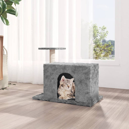 Škrabadlo Pro Kočky Se Sisalovým Sloupkem Světle Šedé 51 Cm