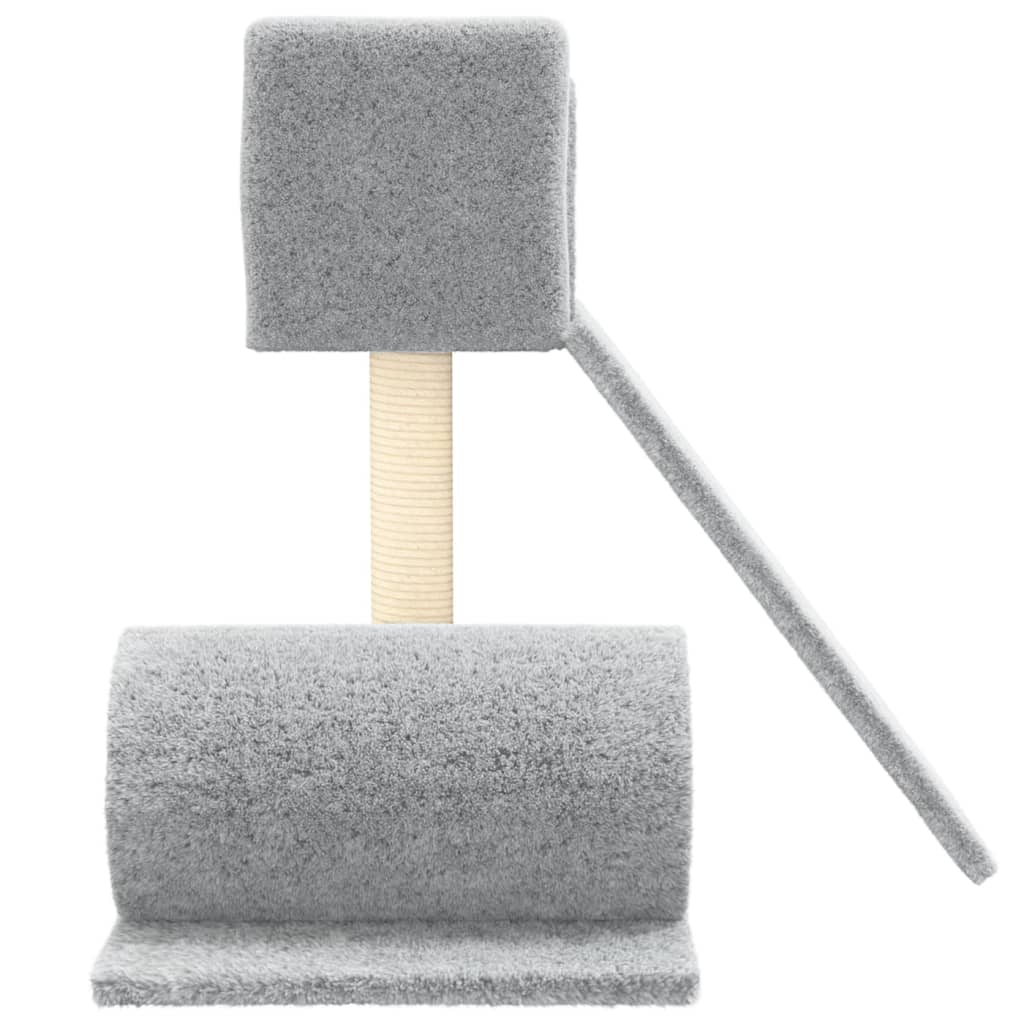 Škrabadlo Pro Kočky Se Sisalovým Sloupkem Světle Šedé 59 Cm
