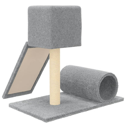 Škrabadlo Pro Kočky Se Sisalovým Sloupkem Světle Šedé 59 Cm