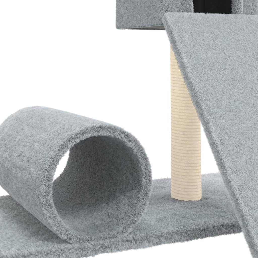 Škrabadlo Pro Kočky Se Sisalovým Sloupkem Světle Šedé 59 Cm