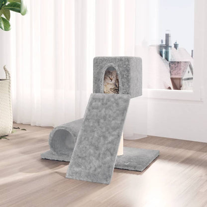 Škrabadlo Pro Kočky Se Sisalovým Sloupkem Světle Šedé 59 Cm