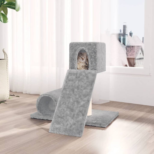 Škrabadlo Pro Kočky Se Sisalovým Sloupkem Světle Šedé 59 Cm