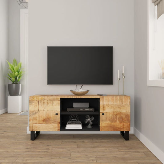 Tv Skříňka 105X33X46 Cm Masivní Mangovníkové Dřevo