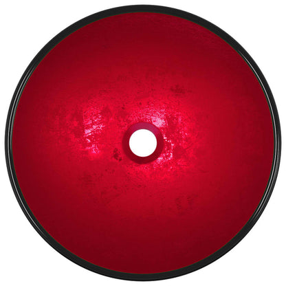 Umyvadlo Tvrzené Sklo 42 X 14 Cm Červené
