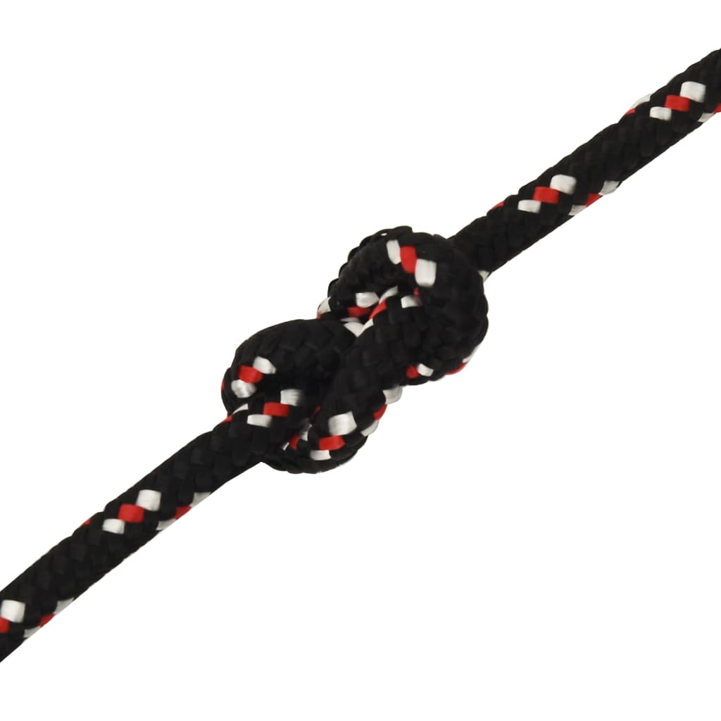 Lodní Lano Černé Polypropylen Černo-Červený