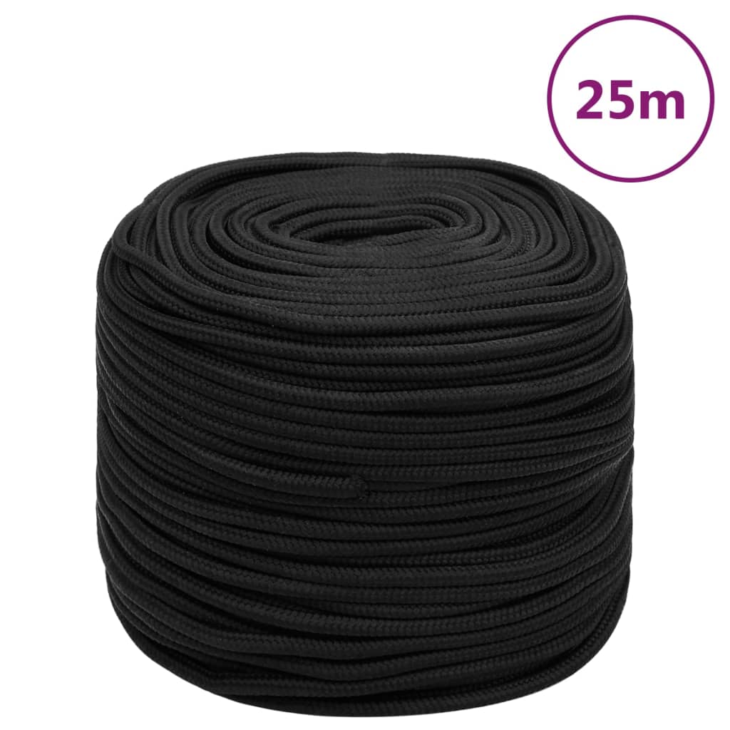 Lodní Lano Celočerné Polypropylen Černá