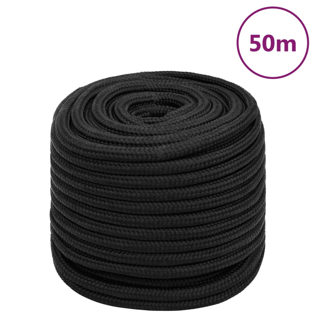 Lodní Lano Celočerné Polypropylen Černá