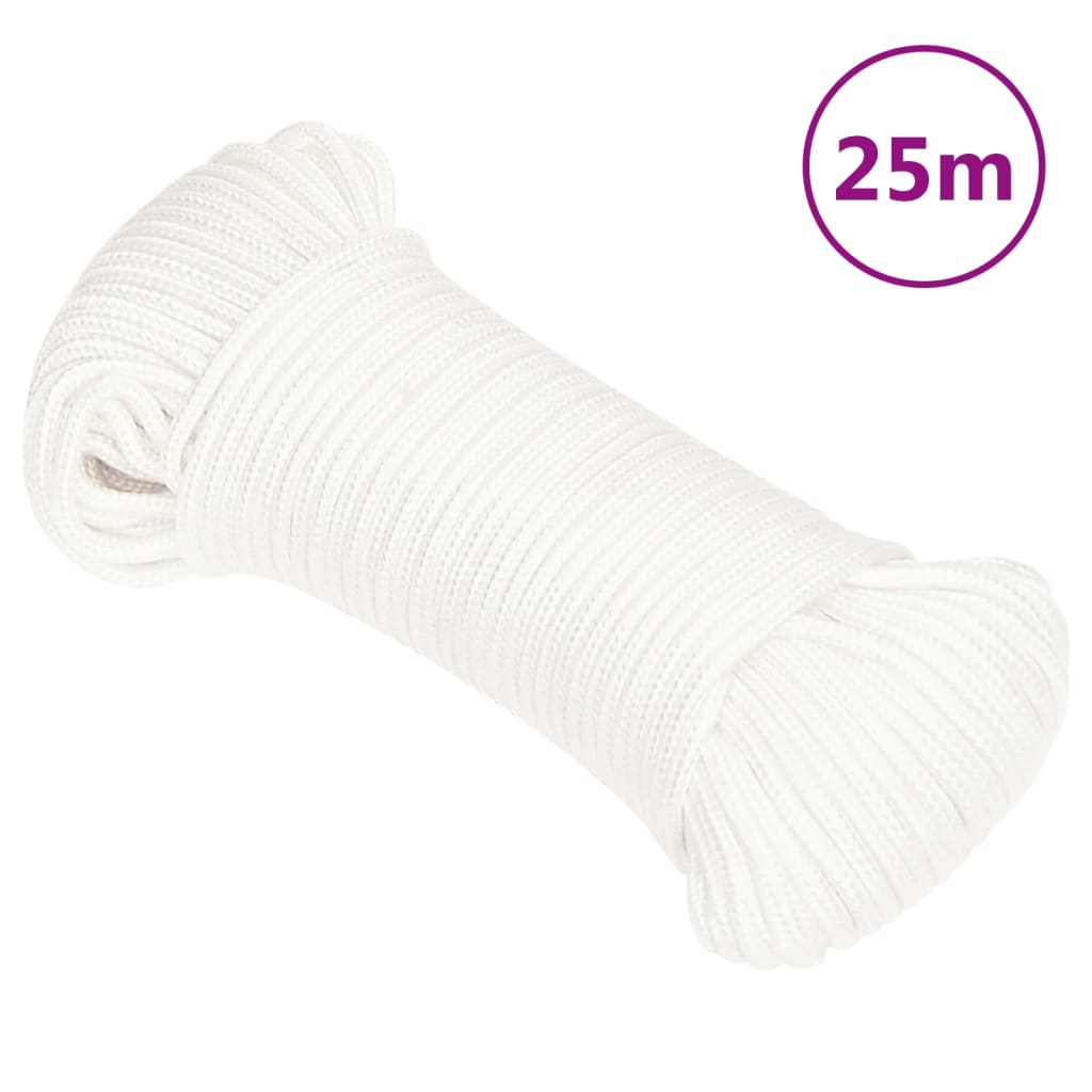 Lodní Lano Celobílé Polypropylen Bílá