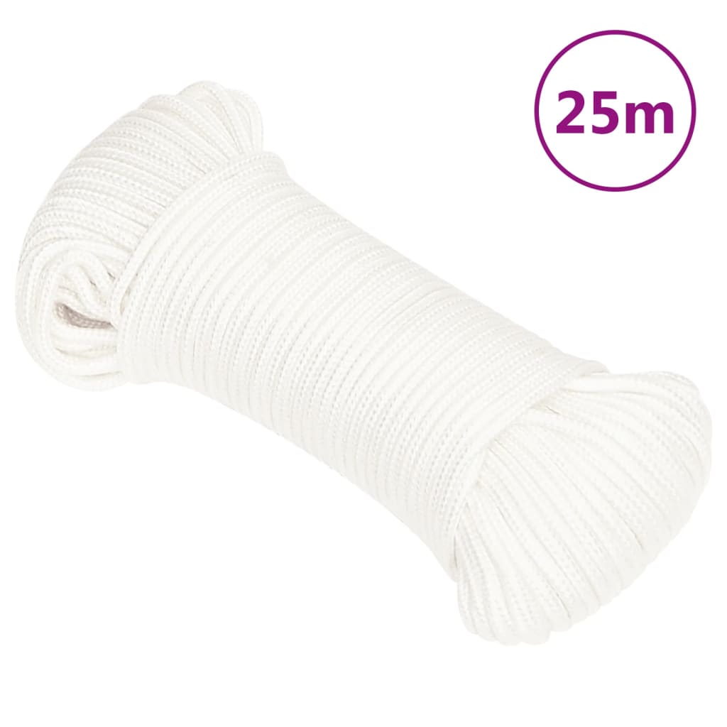 Lodní Lano Celobílé Polypropylen Bílá