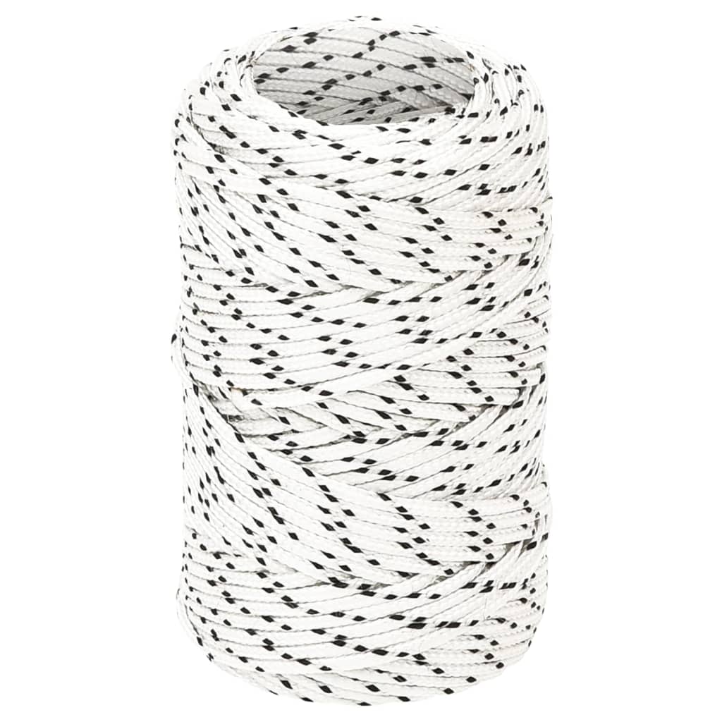 Splétané Lano Lodní, Polyester X Bílá