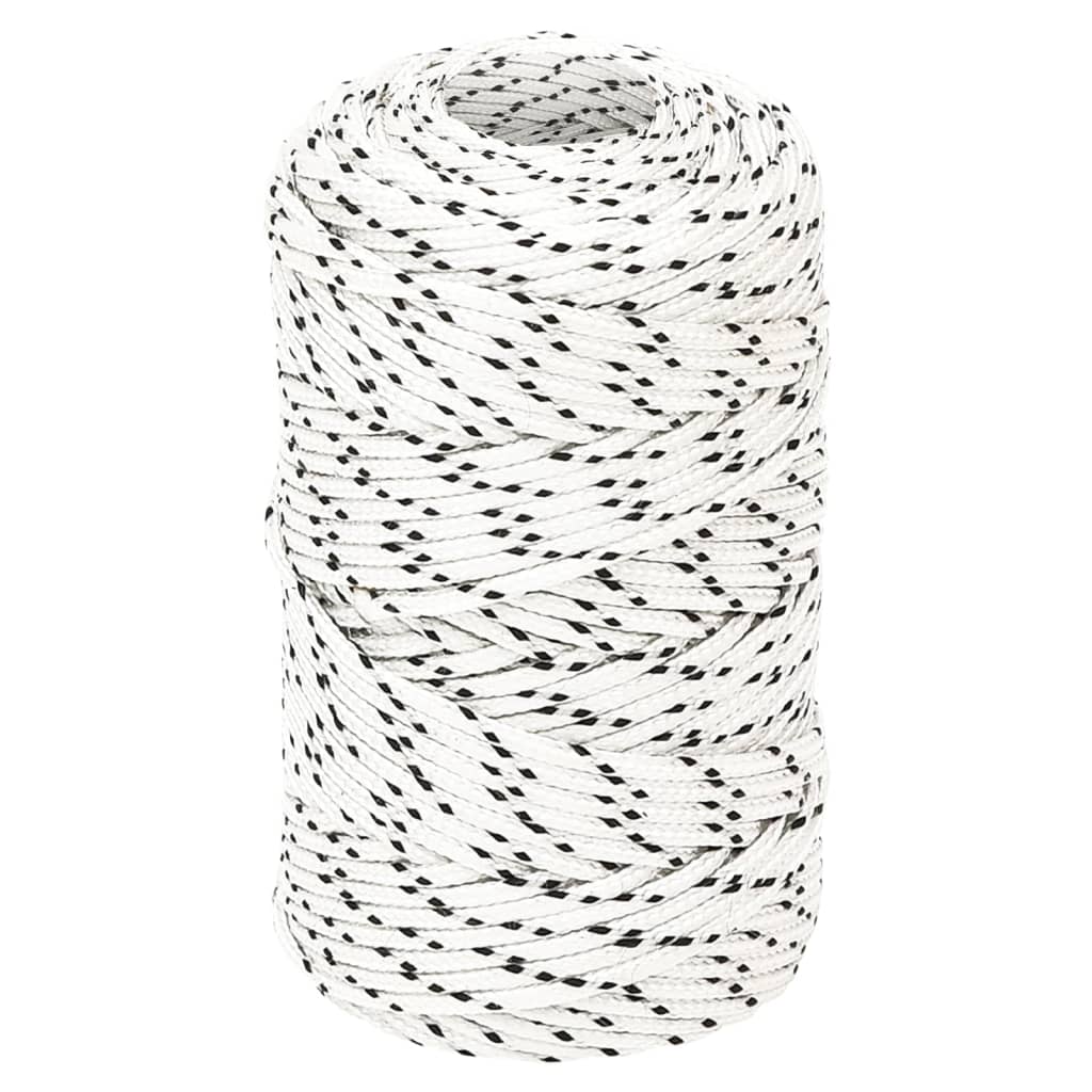 Splétané Lano Lodní, Polyester X Bílá