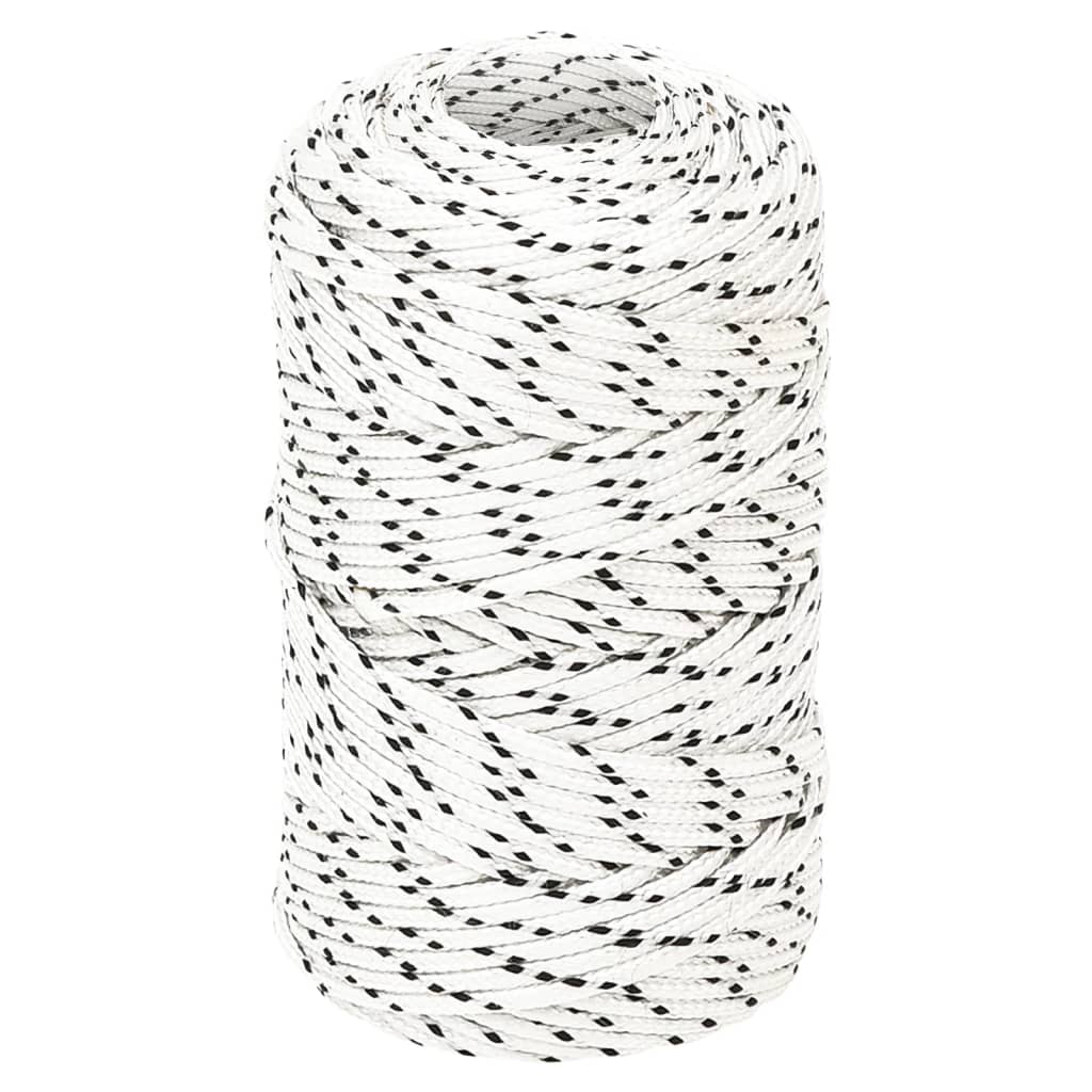 Splétané Lano Lodní, Polyester X Bílá