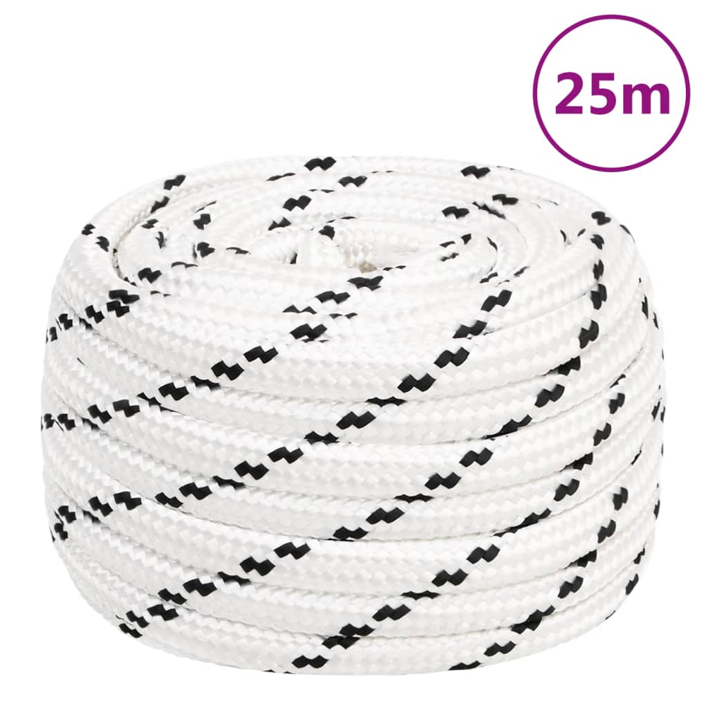 Splétané Lano Lodní, Polyester X Bílá