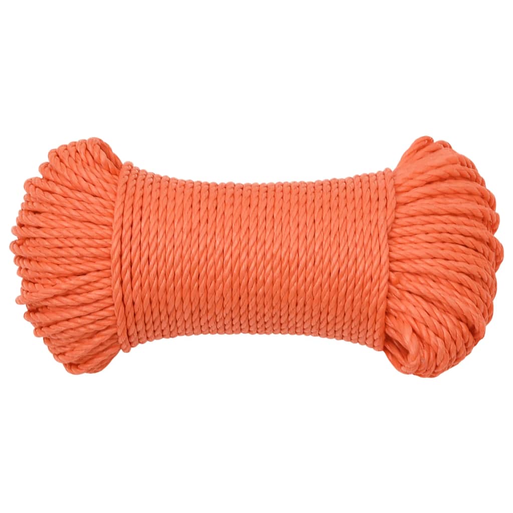 Pracovní Lano Oranžové 3 Mm 50 M Polypropylen