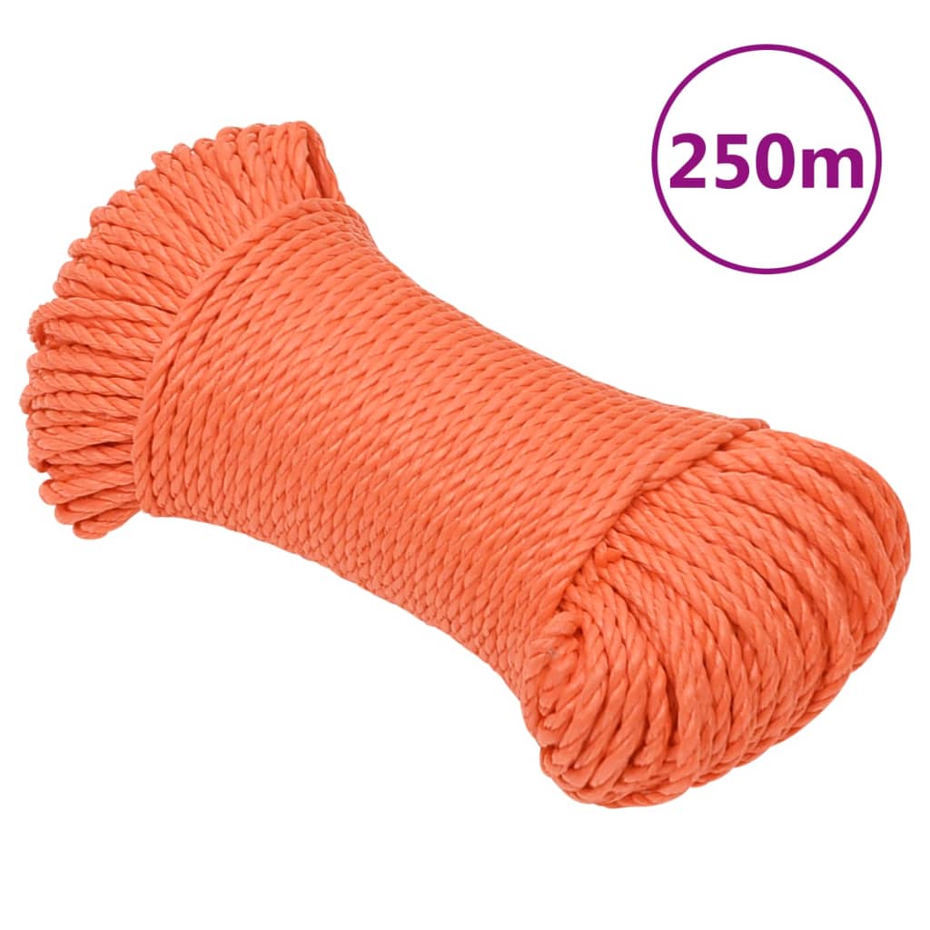 Pracovní Lano Oranžové 3 Mm 250 M Polypropylen