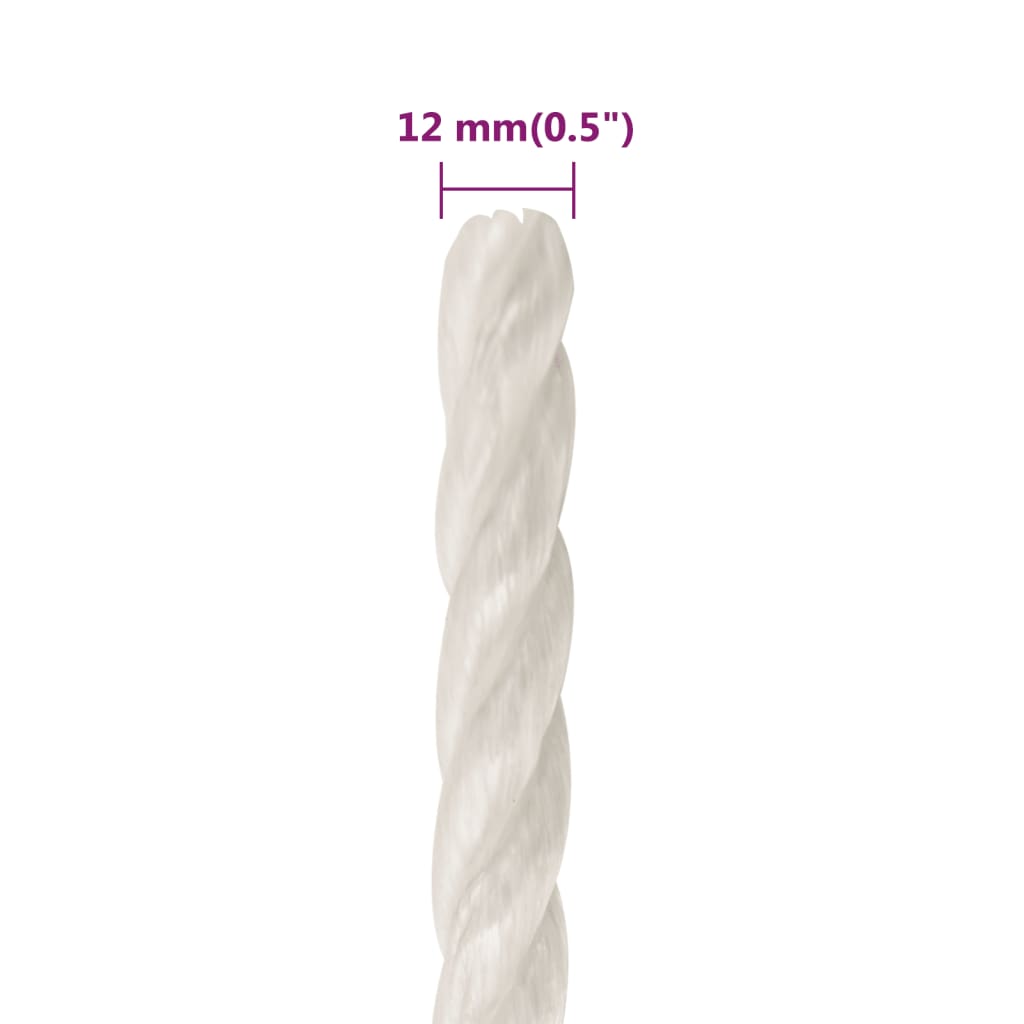 Pracovní Lano Bílé Polypropylen Bílá