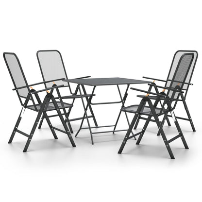5Dílný Zahradní Jídelní Set Tahokov Antracitový