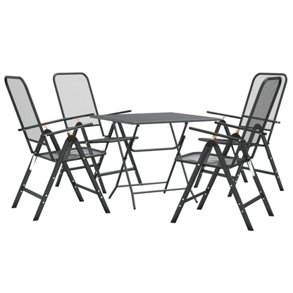 5Dílný Zahradní Jídelní Set Tahokov Antracitový