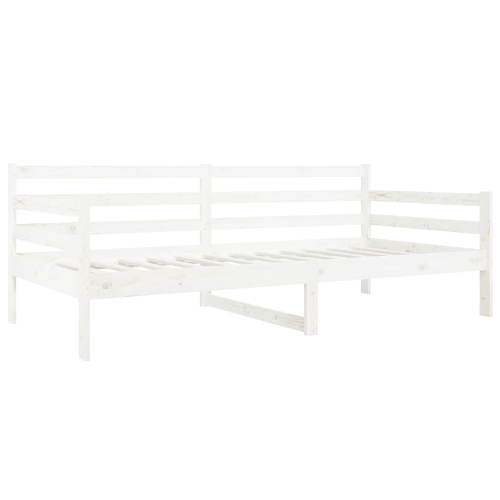 Válenda Bez Matrace Bílá 90 X 190 Cm Masivní Borovice