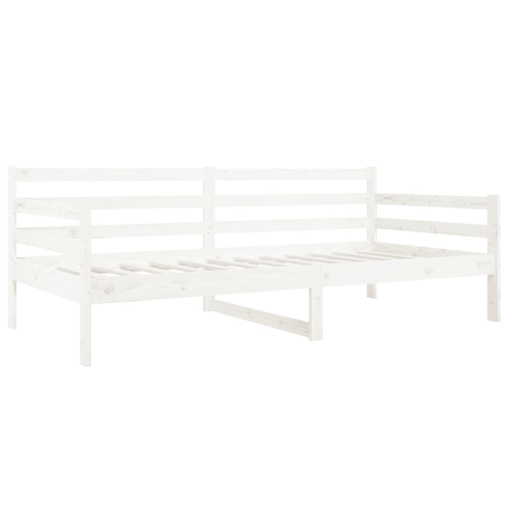 Válenda Bez Matrace Bílá 80 X 200 Cm Masivní Borovice