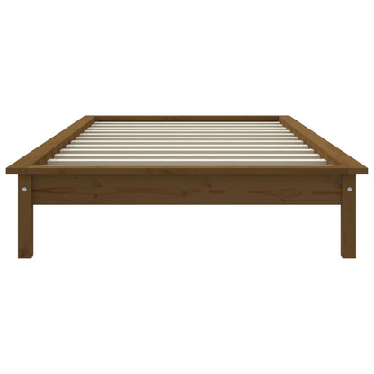 Rám Postele Medově Hnědý 90 X 200 Cm Masivní Borovice