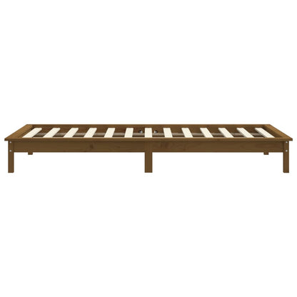 Rám Postele Medově Hnědý 90 X 200 Cm Masivní Borovice