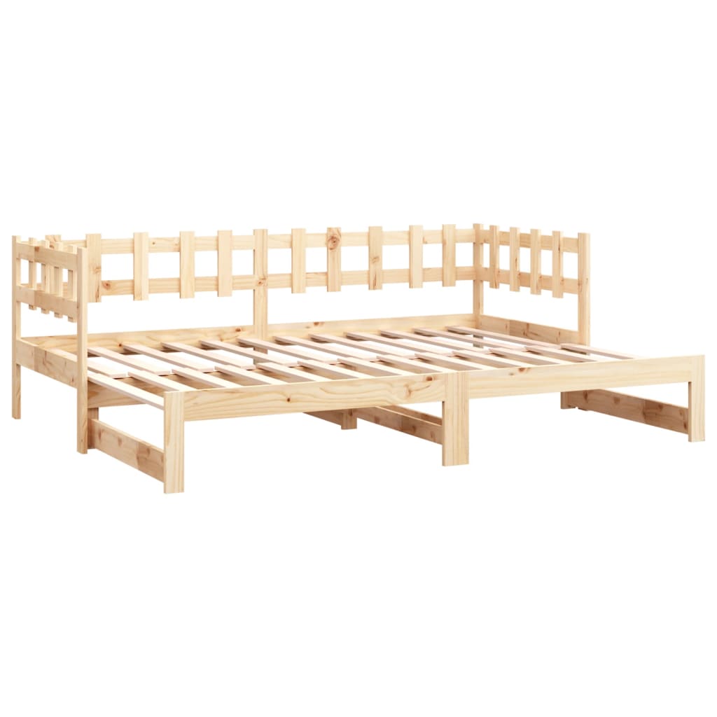 Výsuvná Postel 2X (80 X 200) Cm Masivní Borové Dřevo