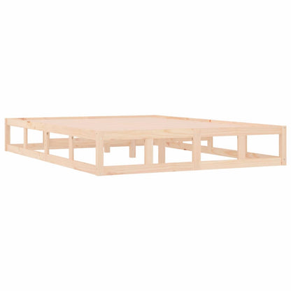 Rám Postele 200 X 200 Cm Masivní Dřevo