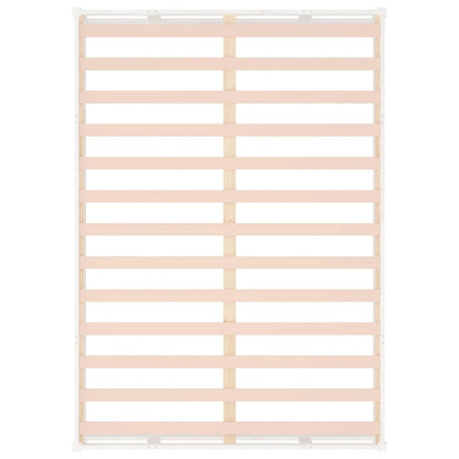 Rám Postele Bílý 135 X 190 Cm Double Masivní Dřevo