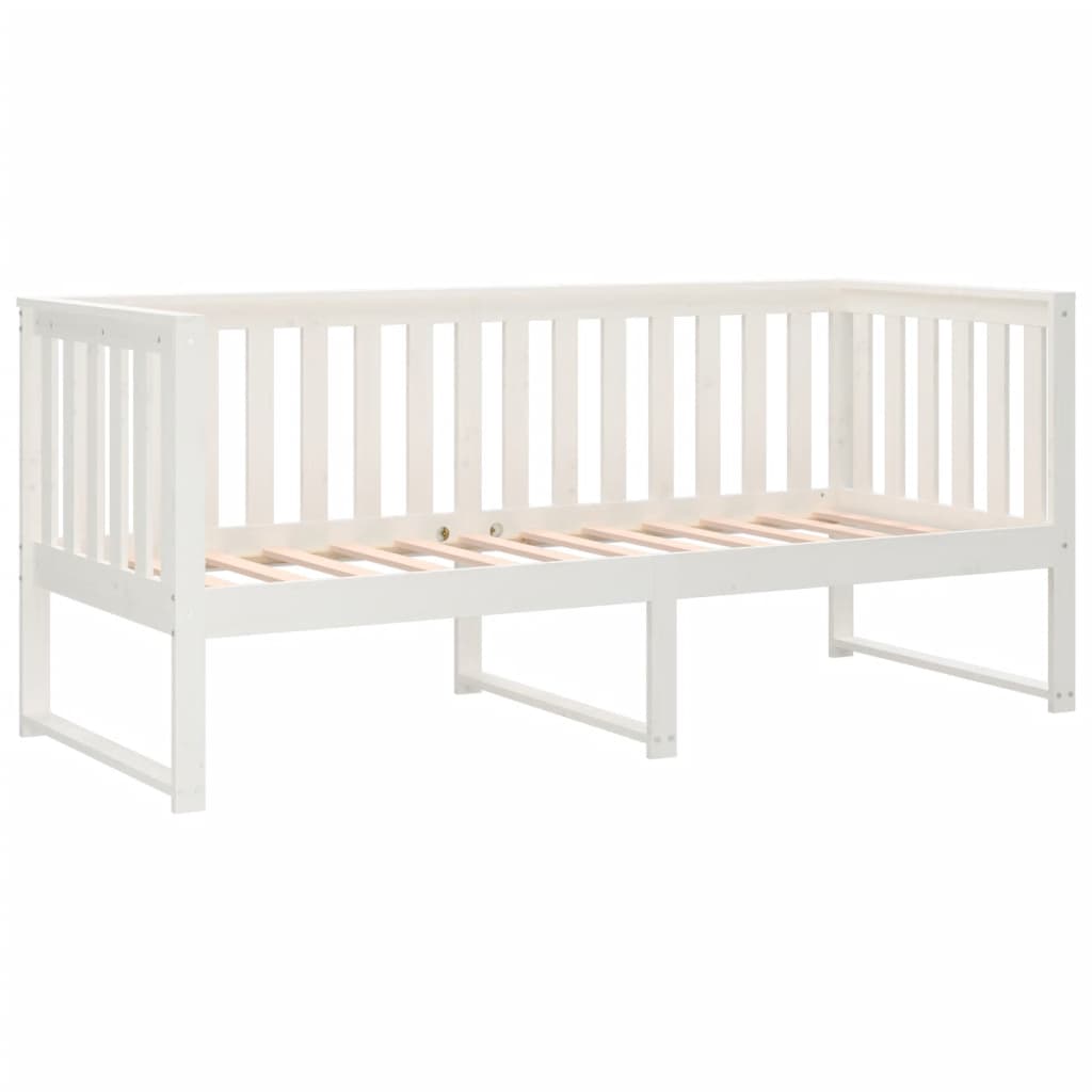Válenda Bez Matrace Bílá 80 X 200 Cm Masivní Borovice