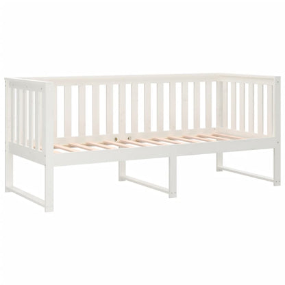 Válenda Bez Matrace Bílá 80 X 200 Cm Masivní Borovice