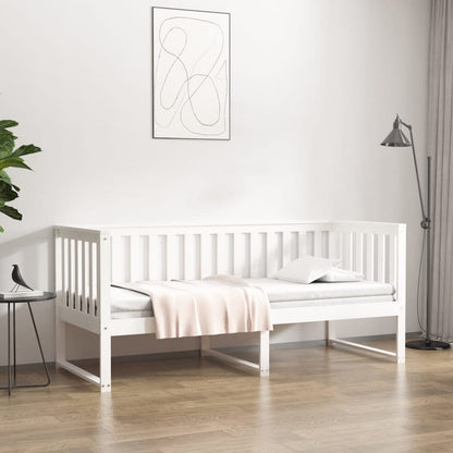 Válenda Bez Matrace Bílá 80 X 200 Cm Masivní Borovice