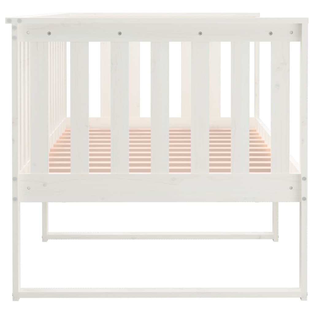 Válenda Bez Matrace Bílá 100 X 200 Cm Masivní Borovice