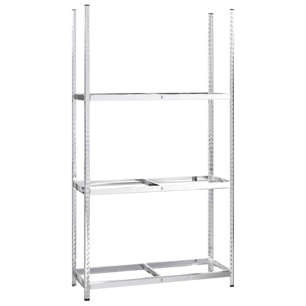 3Patrový Regál Na Pneumatiky Stříbrný 110 X 40 X 200 Cm Ocel