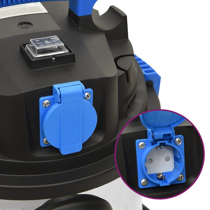 Vysavač Na Suché A Mokré Vysávání 1 200 W 30 L Stříbrný Černá