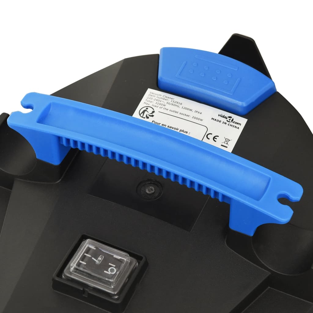 Vysavač Na Suché A Mokré Vysávání 1 200 W 30 L Stříbrný Černá