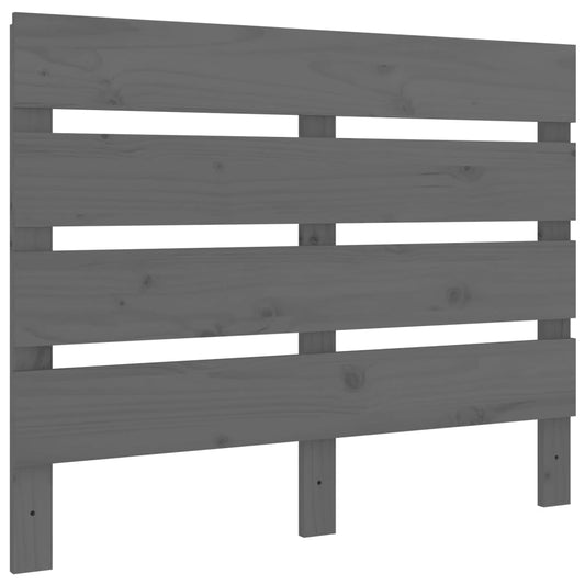 Čelo Postele Šedé 100 X 3 X 80 Cm Masivní Borovice