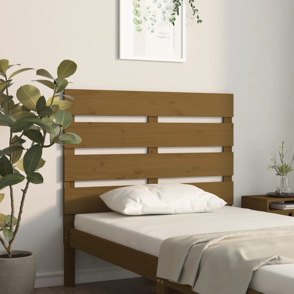 Čelo Postele Medově Hnědé 75 X 3 X 80 Cm Masivní Borovice