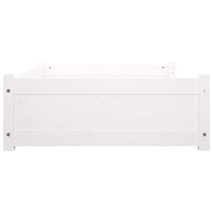 Pelíšek Pro Psy Bílý 95,5 X 65,5 X 28 Cm Masivní Borovice
