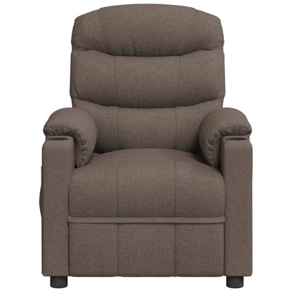 Polohovací Křeslo Taupe Textil