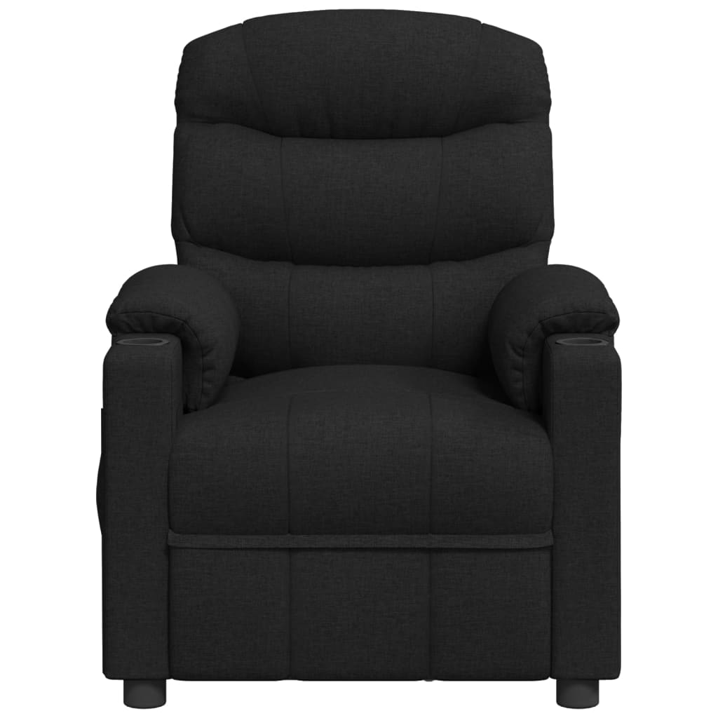 Masážní Křeslo Černé Textil