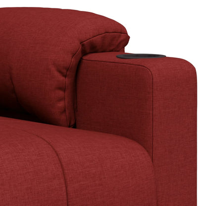 Masážní Křeslo Vínové Textil